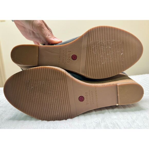 BLONDO Irving Gray Wedge Waterproof Bootie, Pull-On, Sz 8 - Picture 10 of 14